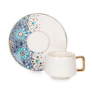 12Pc Porcelain Turkish Coffee Set