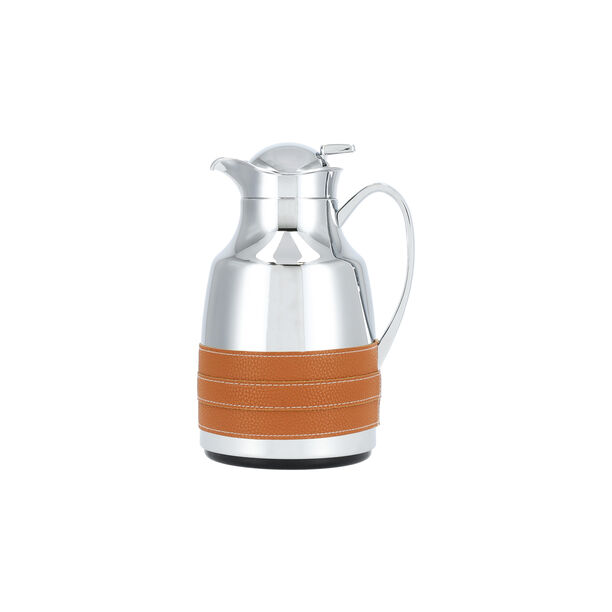 Dallaty steel vacuum flask brown chrome 1L image number 1