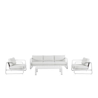 Homez Aluminum Memphis Sofa Set Of 4Pcs,