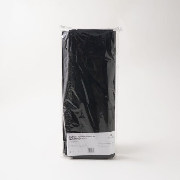 هومز منظم ملابس تخزين بطانيات تحت السرير من البوليستر، اسود 95*38*22 سم image number 4