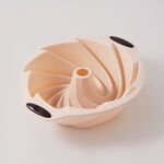 Alberto slilicone 8" bundt pan mold 28.5*24.5*8.5cm, beige image number 0