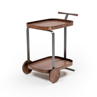 Homez guto serving trolley, walnut 67*52*82 cm