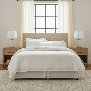 Boutique Blanche 100% Cotton Broderie Anglaise 5pc Comforter set Super King/King 260*240cm