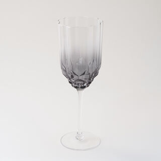 La Mesa 4Pcs Hand Made Glass Juice Glass, Grey 400Ml