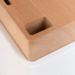 Alberto stainless steel knife set with wooden knife block 6 pcs image number 4