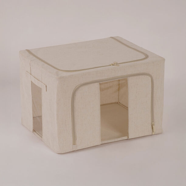 هومز منظم ملابس متوسط بوليستر، بيج 52*42*42 سم image number 0