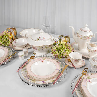 47 pieces Fine Bone Porcelain Dinner Set