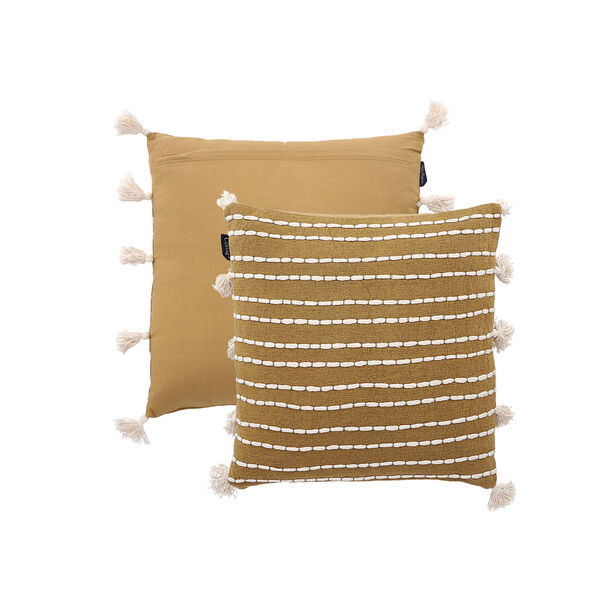 Cottage Jute Cotton Cushion 50 * 50 cm Mustard image number 1