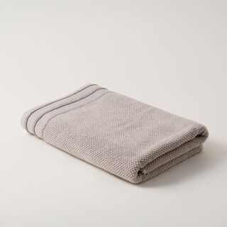 Boutique Blanche jaquard cotton bath towel, beige, 140*70cm