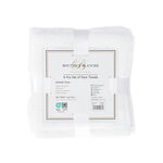6 Piece Ultra Soft Face Towel Set 33*33 cm White image number 1