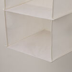 هومز منظم ملابس حقيبة تعليق 4 طبقات من البوليستر، بيج 62*32*26 سم image number 3