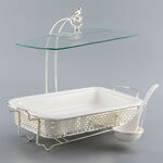 Rectangle Food Warmer With Hanger Silver image number 0