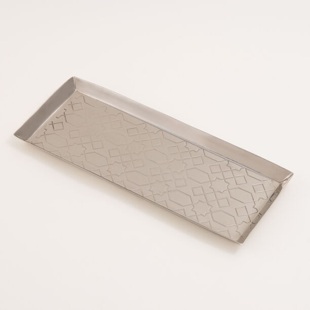 دلتي صينية تقديم 40*30*3سم، فضي image number 0