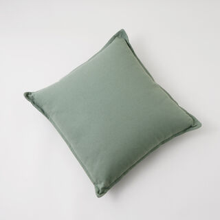 Boutique Blanche solid green cotton pillow 45*45*15cm