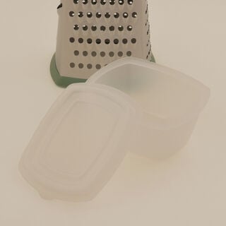 Pentola 4 sided stainless steel grater 9 inch with container, green 14.7*11.7*23.8 cm