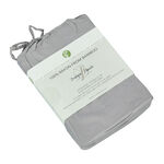 Boutique Blanche Bamboo Fitted Sheet 120X200+35 Cm Grey image number 0