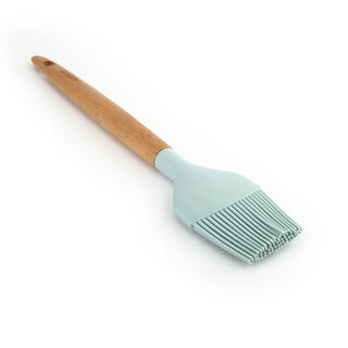 Alberto Silicone Pastry Brush With Wooden Handle Blue