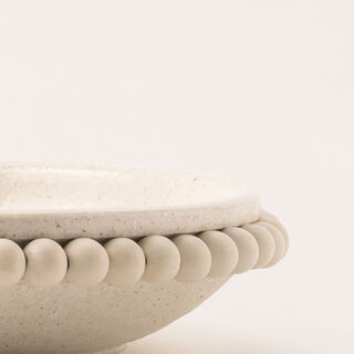 Selah off white stoneware plate 28*28*5.5 cm