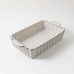 La Mesa oven to table wavy rectangular dish 39*22.5*8.5cm, cream image number 0