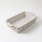 La Mesa oven to table wavy rectangular dish 39*22.5*8.5cm, cream image number 0