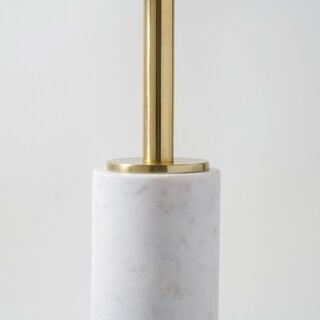Homez marble side table 31*31*62cm, white