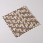 100% Cotton cushion cover with Geometric Embroidery Sand 45x45cm image number 2