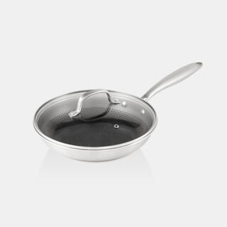 Alberto Stainless Steel Frypan 20*4.3Cm 1L, Silver