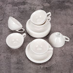 English Coffee Cups Set White 100 Ml image number 2