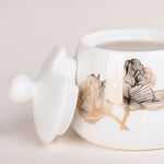 La Mesa white glass and porcelain coffee and tea cups set 21 pcs image number 6