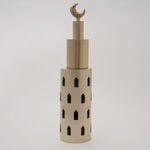 Homez Ramora Collection Lantern, Gold, 11*11*47 Cm image number 0