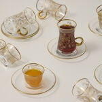 18 Piece Tea Set Gold Pattern image number 4