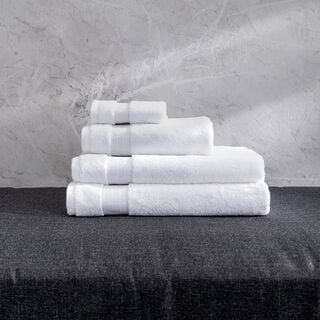 100% egyptian cotton face towel, white 30*30 cm