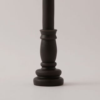 Homez soya wax tower candle, black 30*6cm