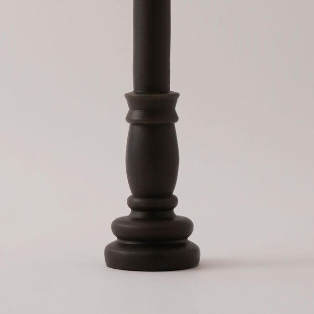 Homez soya wax tower candle, black 30*6cm image number 2