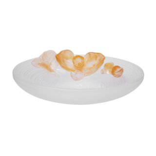 Ashtray Glass Clear Crystal Flower 187X187X50 Mm