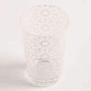 Bahja blue glass 6 pcs tea cup set
