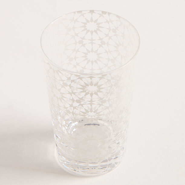 Bahja blue glass 6 pcs tea cup set image number 2