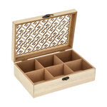Tea Box With Key 6Sections image number 1
