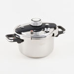 Alberto Stainless Steel Pressure Cooker 5L Folding Handles, Silver image number 0
