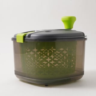 Alberto Plastic Salad Spinner, Green 4.2 Liter