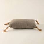 Cottage Jute Cotton Cushion 30*50Cm, Brown image number 1