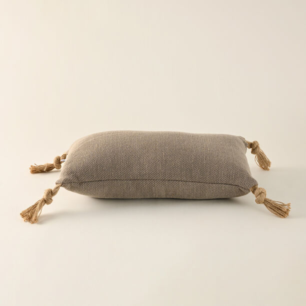 Cottage Jute Cotton Cushion 30*50Cm, Brown image number 1