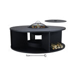 Homez firepit, black 115*115*48 cm image number 0