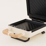 Alberto aluminum sandwich maker 13.8*22.2*9.2cm 600W, beige and grey image number 2