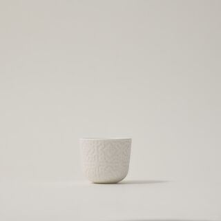 Dallaty white porcelain and glass Tea and coffee cups set 18 pcs