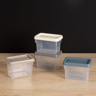 4 Pieces Plastic Mini Box 0.5L