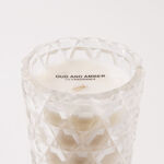 Homez oud and amber glass scented candle with marble base image number 2
