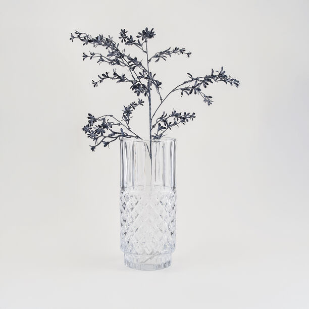 "Homez silver diamond pattern glass vase 15*15*34.3 cm image number 4