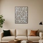 Homez wall art framed shapes canvas 90*120cm image number 0