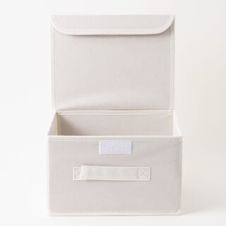 Homez Clothes Organizer Storage Box Polyester, Beige 43*28*25Cm